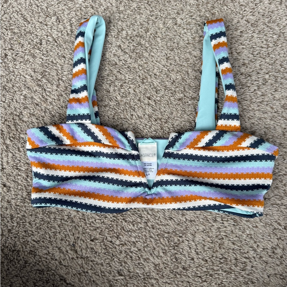 L*Space Striped Bikini Top